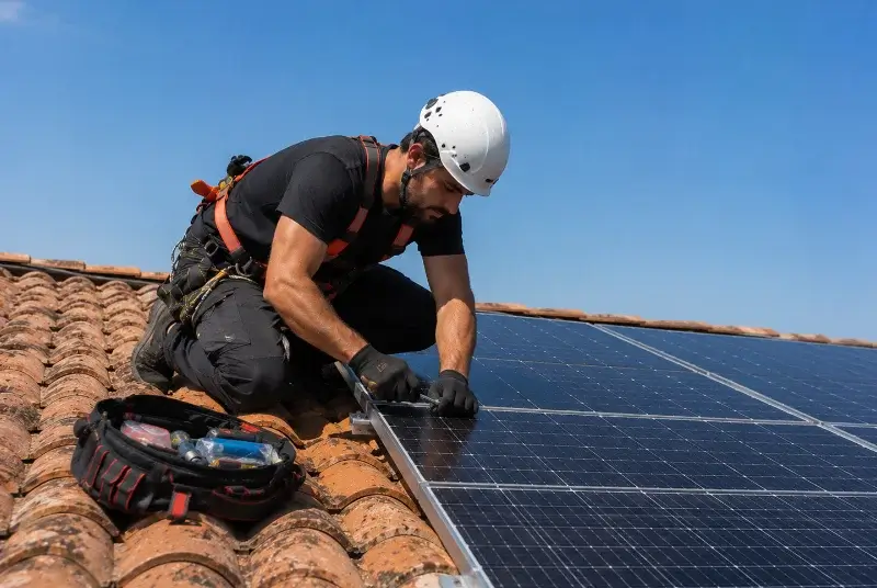 Maintenance et monitoring de panneaux solaires à Genouillé